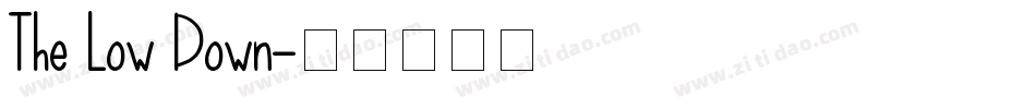 The Low Down字体转换